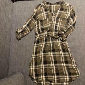 Dynamite plaid tunic dress size XS